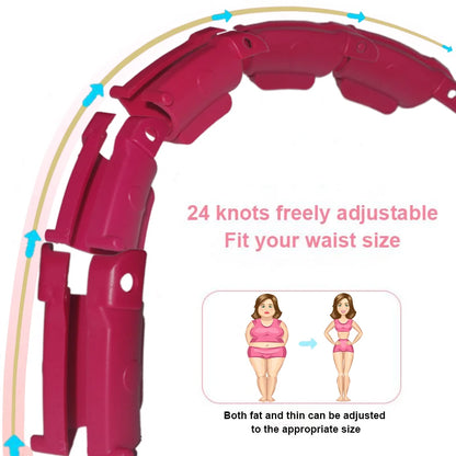 32/20/24/28 Section Adjustable Sport Hoops Abdominal Waist Exercise Detachable Hoola Massage Fitness Hoop Training Weight Loss