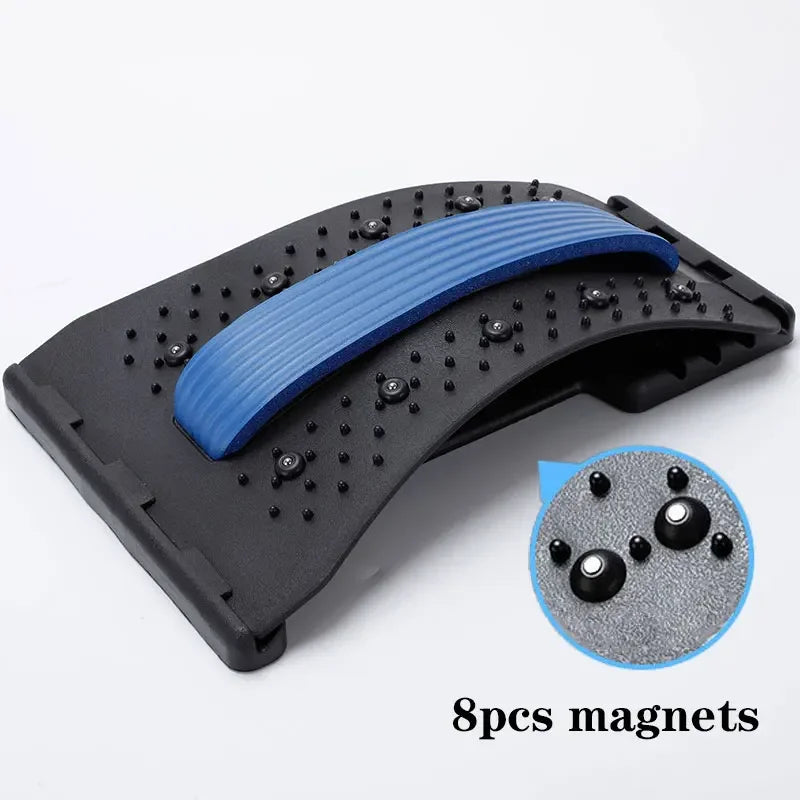 Magnetotherapy Multi-Level Adjustable Back Massager Stretcher Waist Neck Fitness Lumbar Cervical Spine Support Pain Relief